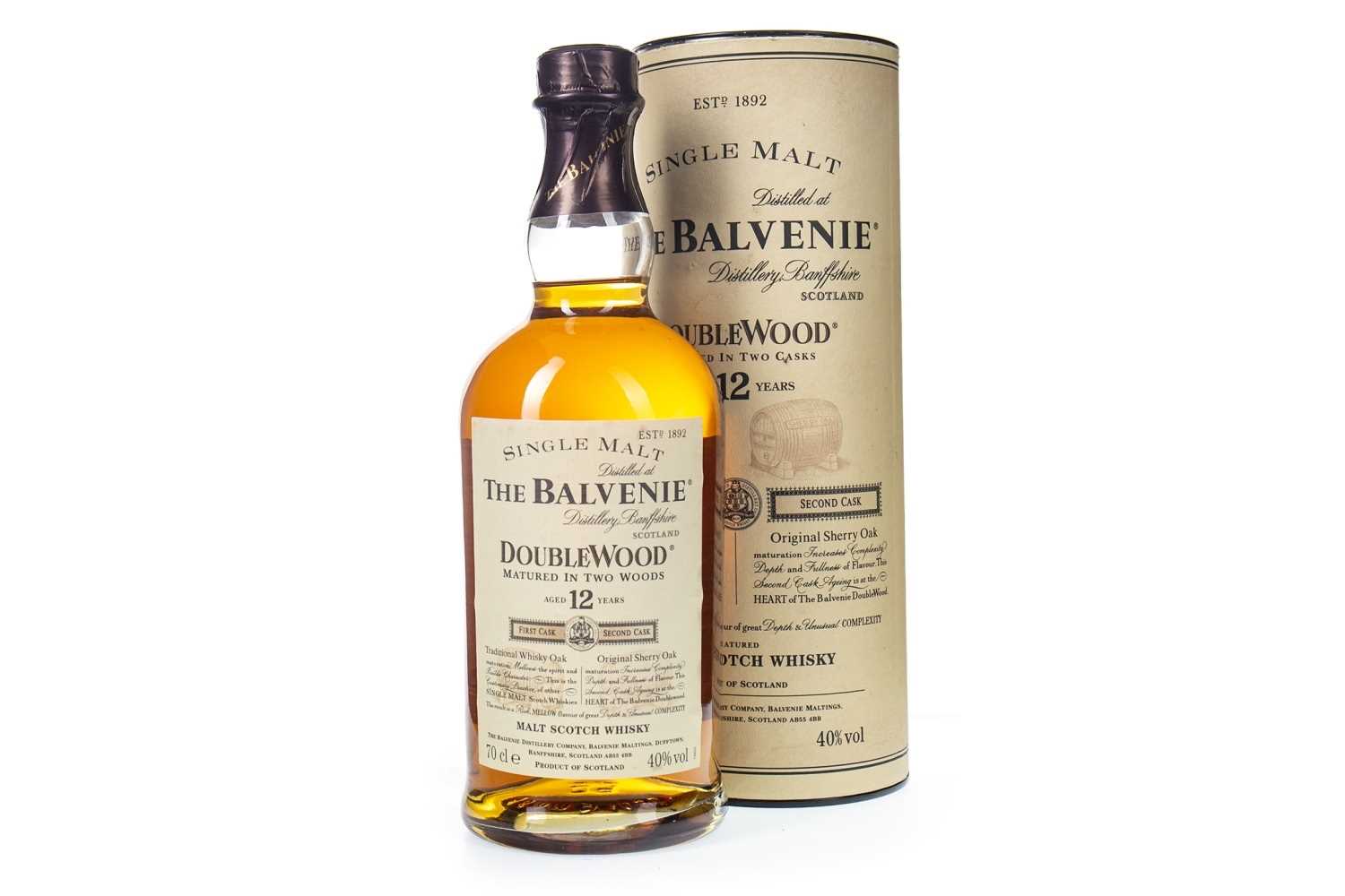 Lot 374 - BALVENIE DOUBLE WOOD AGED 12 YEARS