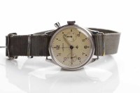 Lot 167 - GENTLEMAN'S 1950s STAINLESS STEEL NAVY ISSUE...