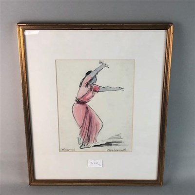 Lot 322 - THREE PASTEL STUDIES, ONE DEPICTING MARY QUEEN OF SCOTS