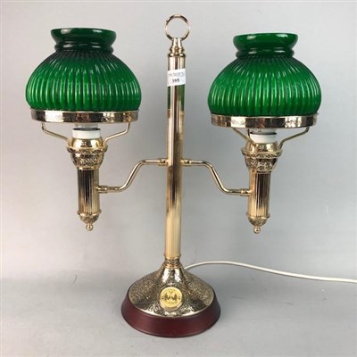 Lot 395 - A PAIR OF BEDSIDE LAMPS