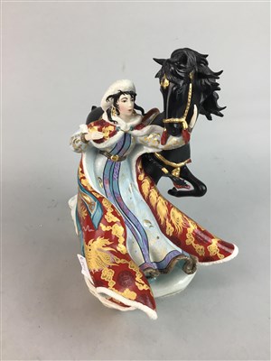 Lot 401 - A FRANKLIN MINT CERAMIC FIGURE OF 'EMPRESS OF THE SNOW' AND THREE OTHER FIGURES