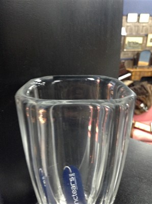 Lot 338 - AN ORREFORS GLASS VASE BY SVEN PALMQVIST