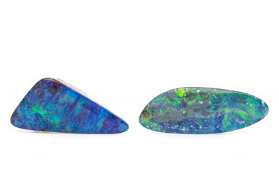 Lot 57 - TWO UNMOUNTED BOLDER OPALS