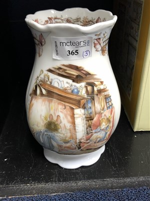 Lot 365 - TWO ROYAL DOULTON BRAMBLY HEDGE CUPS AND VASE