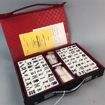 Lot 375 - A LATE 20TH CENTURY MAHJONG SET