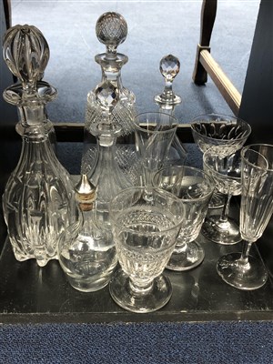Lot 380 - A COLLECTION OF CRYSTAL AND GLASSWARE