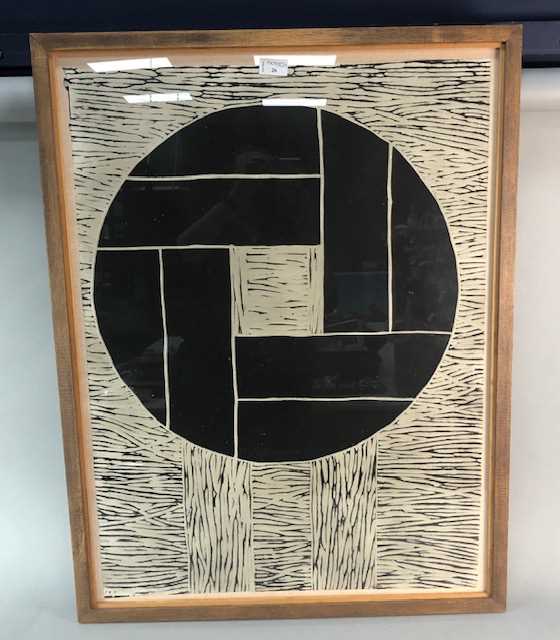 Lot 26 - AN ABSTRACT PRINT