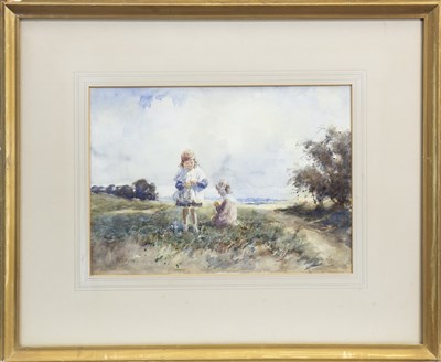 Lot 607 - A SUMMER'S DAY, A WATERCOLOUR BY TOM PATERSON
