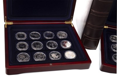 Lot 576 - TWO SILVER PART COIN SETS