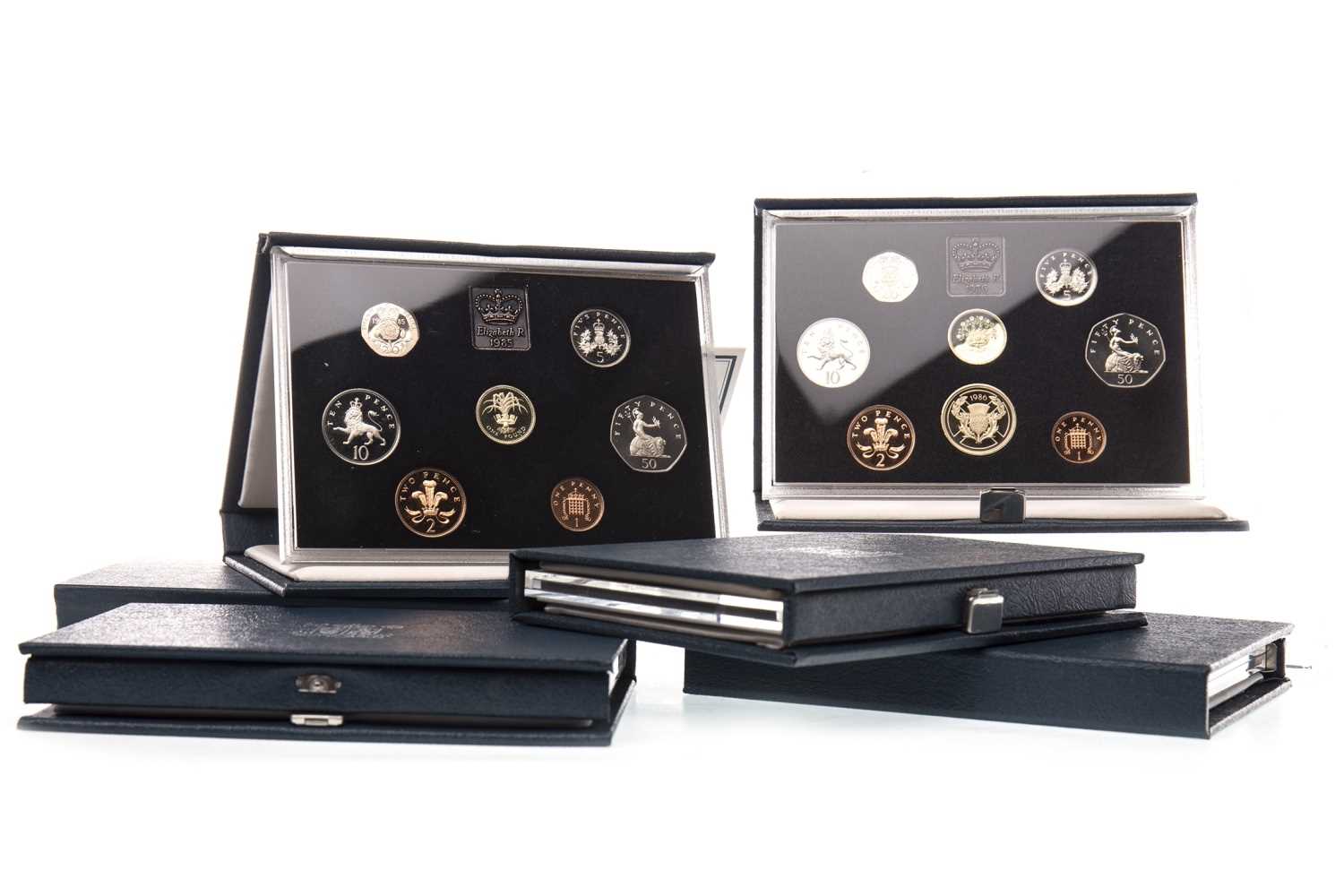 Lot 599 - SIX ANNUAL PROOF COINAGE SETS