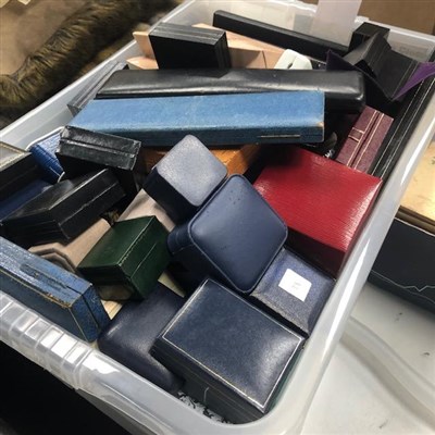Lot 17 - A LARGE COLLECTION OF VARIOUS JEWELLERY BOXES