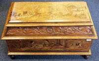 Lot 608 - EARLY 20TH CENTURY SMALL INDIAN INLAID WOOD...