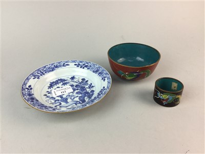 Lot 112 - A CHINESE LACQUERED COCKTAIL SHAKER AND OTHER CHINESE CERAMICS