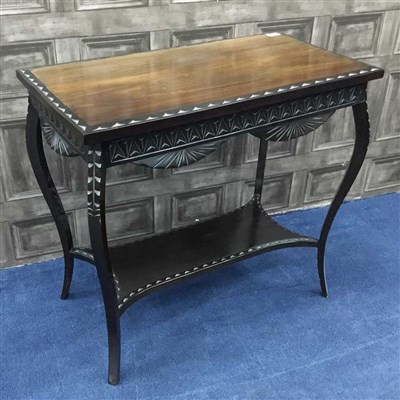 Lot 210 - AN OBLONG TWO TIER OCCASIONAL TABLE