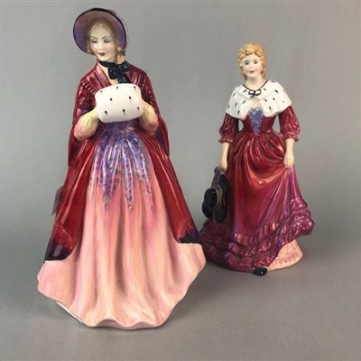 Lot 228 - TWO PARAGON CERAMIC FIGURES OF LADY CHRISTINE' AND 'LADY CYNTHIA'