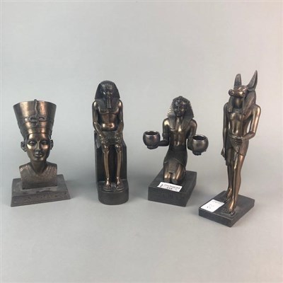 Lot 216 - FOUR REPRODUCTION EGYPTIAN DESK WEIGHTS