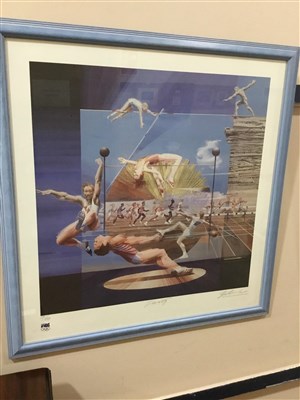 Lot 126 - A SET OF EIGHT SYDNEY OLYMPICS PRINTS AFTER CHARLES BILLICH