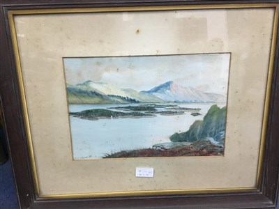 Lot 121 - A PAIR OF WATERCOLOURS BY W. GLOVER AND TWO OTHER PICTURES