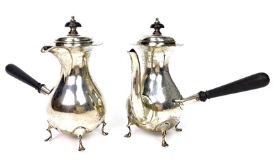 Lot 828 - A SILVER COFFEE POT AND WATER JUG