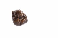 Lot 623 - 20TH CENTURY JAPANESE WOOD NETSUKE OF A MOUSE...