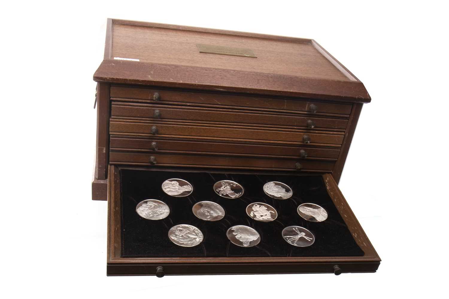 Lot 580 - A SILVER MEDALLION COLLECTION