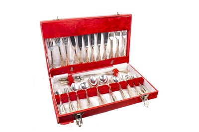 Lot 838 - A CANTEEN OF SILVER PLATED CUTLERY ALONG WITH ANOTHER CANTEEN
