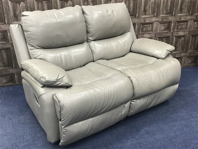 Lot 254 - A CONTEMPORARY TWO SEAT RECLINING SETTEE