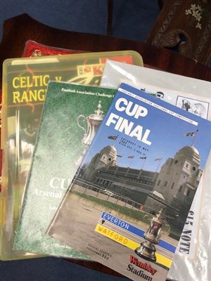 Lot 100 - A GROUP OF FOOTBALL TICKET STUBS AND PROGRAMMES