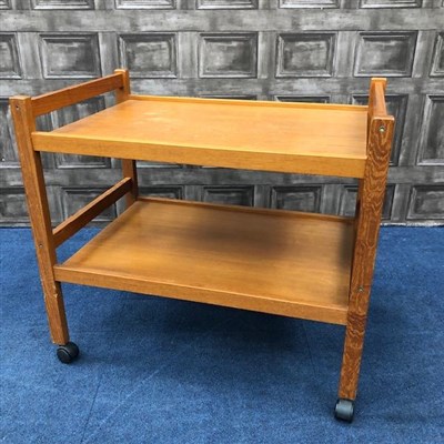 Lot 259 - A DANISH TWO TIER TROLLEY BY BRDR FURBO