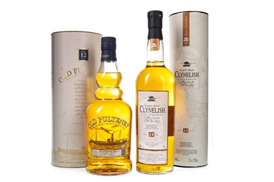 Lot 375 - CLYNELISH 14 YEARS OLD AND OLD PULTENEY AGED 12 YEARS