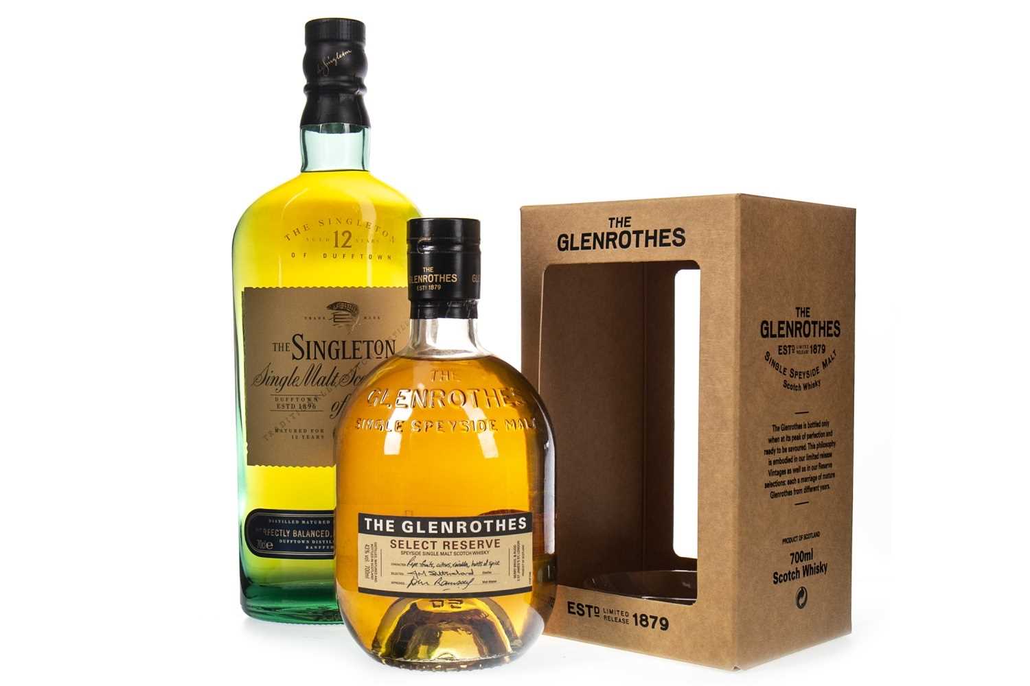 Lot 378 - GLENROTHES SELECT RESERVE AND SINGLETON OF DUFFTOWN AGED 12 YEARS