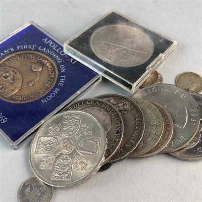 Lot 94 - A COLLECTION OF SILVER AND OTHER COINS