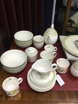 Lot 140 - A DENBY MONSOON DINNER SERVICE AND A PALISSY COFFEE SERVICE