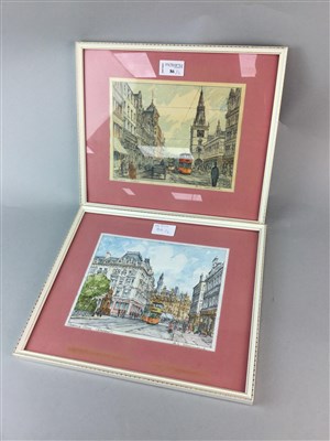 Lot 86 - A PAIR OF WATERCOLOURS OF GLASGOW SCENES BY A L HAMMONDS