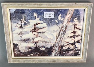 Lot 297 - WINTER SCENE, A CONTEMPORARY SCHOOL MIXED MEDIA