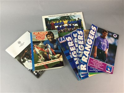 Lot 193 - A GROUP OF FOOTBALL PROGRAMMES AND BOOKS