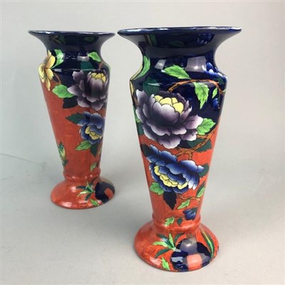 Lot 264 - A PAIR OF MALING TAPERING VASES