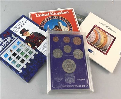 Lot 161 - A GROUP OF COMMEMORATIVE COIN SETS AND OTHER COINS