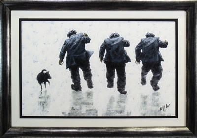 Lot 595 - ONE OF THE BOYS, A LIMITED EDITION HAND EMBELLISHED GICLEE PRINT ON CANVAS BY ALEXANDER MILLAR