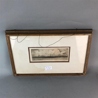 Lot 187 - AN ETCHING BY JACKSON SIMPSON AND ANOTHER BY JAMES MACINTYRE