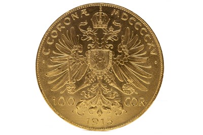 Lot 617 - A GOLD CORONA COIN, 1915