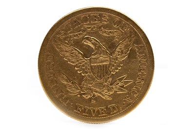Lot 622 - A USA GOLD $5 COIN, 1885