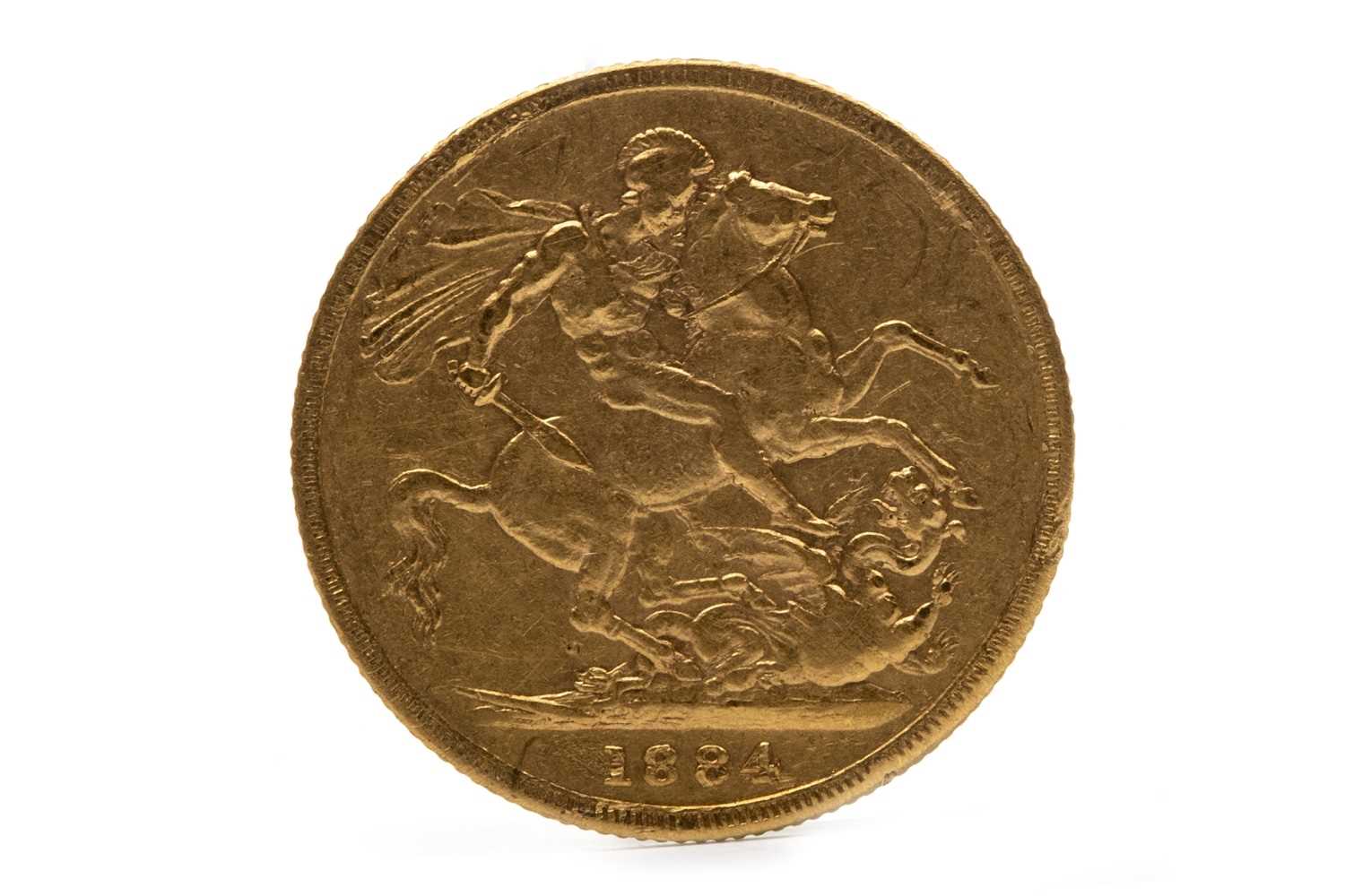 Lot 625 - A GOLD SOVEREIGN, 1884
