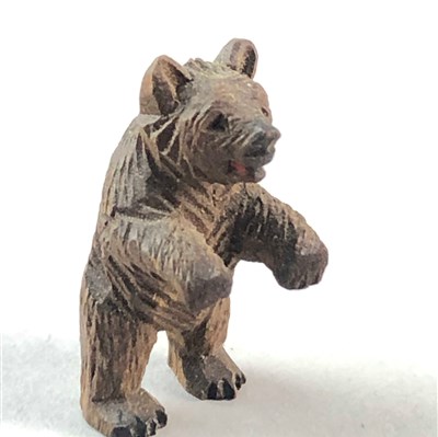 Lot 266 - A MINIATURE BLACK FOREST BEAR