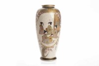 Lot 677 - EARLY 20TH CENTURY JAPANESE SATSUMA VASE of...