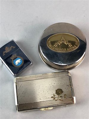 Lot 355 - A VINTAGE MUSICAL JEWELLERY BOX AND SILVER PLATED ITEMS