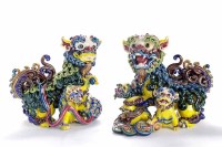 Lot 683 - PAIR OF MID 20TH CENTURY CHINESE POLYCHROME...