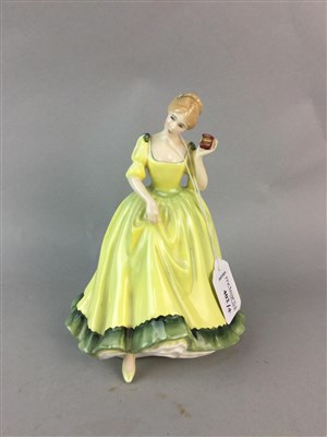 Lot 402 - A ROYAL DOULTON FIGURE OF 'PAULA' AND THREE OTHERS