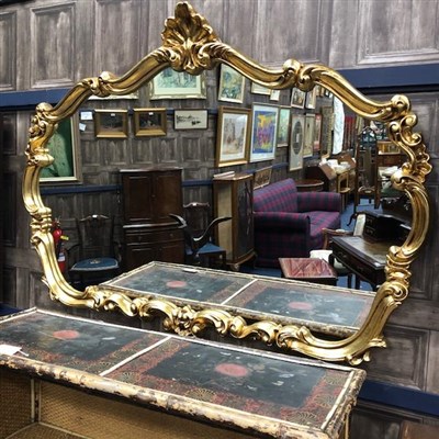 Lot 457 - A MODERN WALL MIRROR