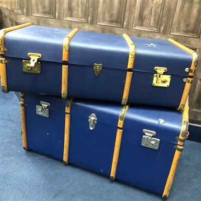 Lot 458 - TWO 20TH CENTURY TRAVEL TRUNKS